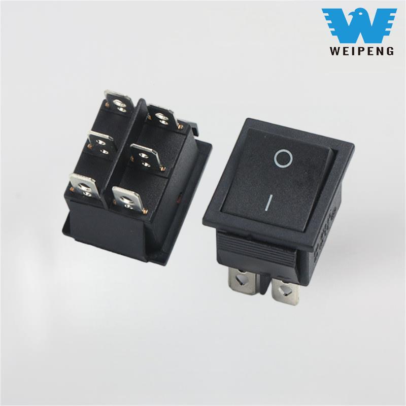 Kcd4 vanddispenser 2-gear 6-pin 16A vippestrømknapkontakt