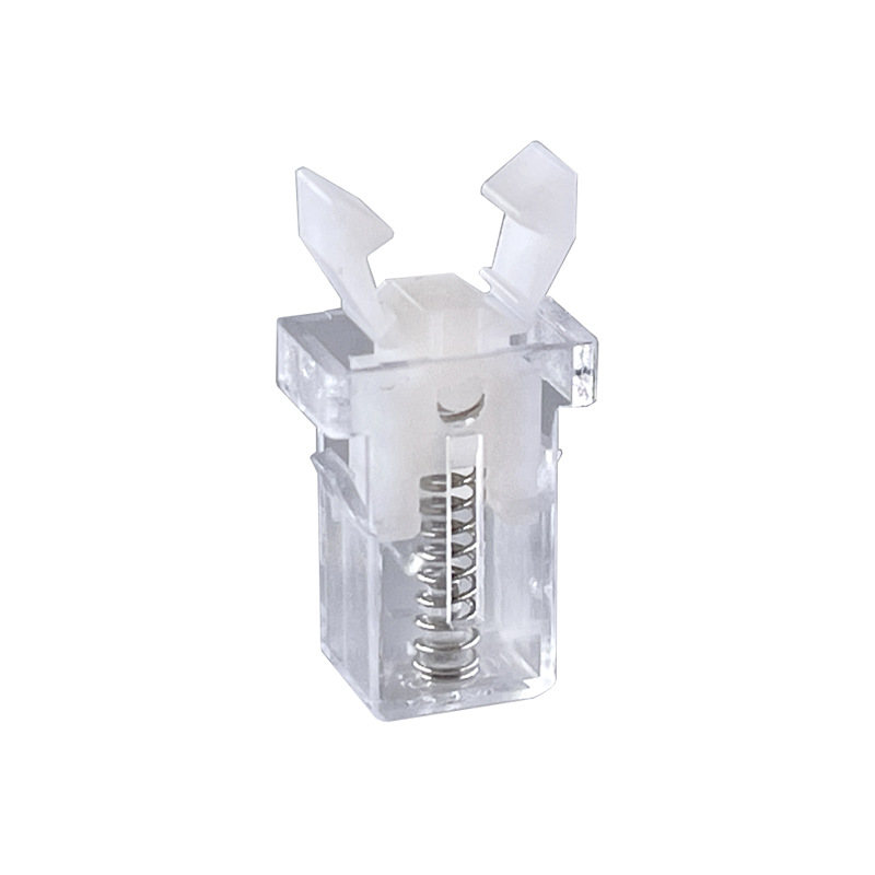 Tryk-til-lås fjederlåsekontakt