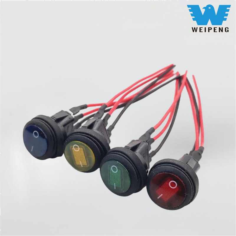 Weipeng rund vandtæt bådkontakt med ledning